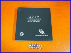 2019 S Proof Silver Eagle Limited Edition Proof Set 19rc In Ogp