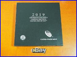 2019 S Proof Silver Eagle Limited Edition Proof Set In Ogp