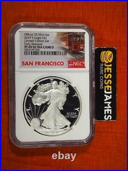 2019 S Proof Silver Eagle Ngc Pf69 Ultra Cameo Er From The Limited Edition Set