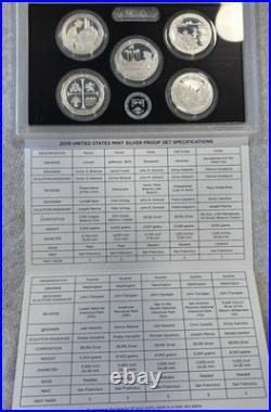 2019 S U. S. Mint 0.999 Silver Proof Set 10 Coins OGP/COA withReverse Proof W Cent