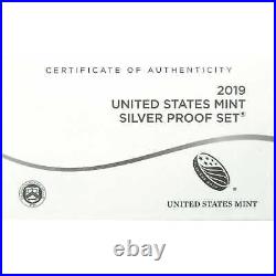 2019 S U. S. Mint Silver Proof Set 10 Piece Set. 999 Proof OGP