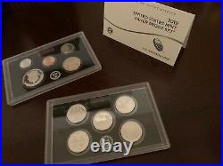2019 S US Mint Proof Set SILVER with Reverse Proof W Penny- SEALED