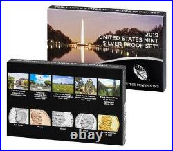 2019 S US Mint SILVER 11 Coin Proof Set with Box COA + W Reverse Penny