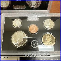 2019 S US Mint Silver Proof Set With2019 Reverse Proof Penny All COAs & OG Box