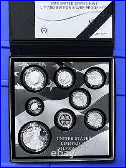 2019 S United States Mint Limited Edition Silver 8 Coin Proof Set in Original P