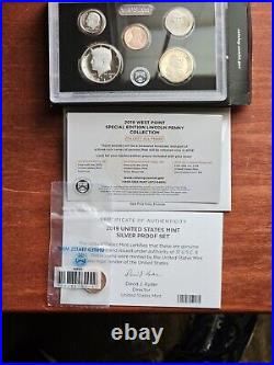 2019 Silver Proof Set Complete And COA W Penny New Release With Rev Cent 19RH