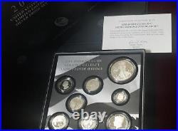 2019 United States Mint Limited Edition Silver Proof Set Black OGP
