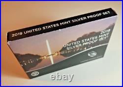 2019 United States Mint SILVER Proof Set (S), COA and 2019 W Reverse Proof Cent