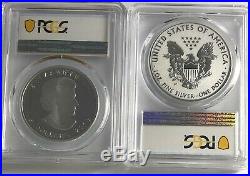 2019 W $1 & $5 Silver Pcgs Pr70 First Day Issue Pride Two Nations 2 Coin Set Fdi