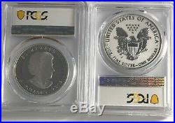 2019 W $1 & $5 Silver Reverse Proof Pcgs Pr70 Fs Pride Of Two Nations 2 Coin Set