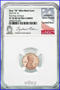 2019 W Lincoln First W Mint Mark Cent First Day Of Issue NGC PF70 RD ULTRA CAM