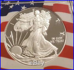 2019-W Proof American Silver Eagle Congratulations Set NGC PF70UC ER Flag Core