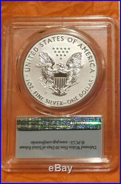 2019-s $1 One Dollar Silver Eagle Enhanced Reverse Proof Pcgs Pr69 4-digit Coa