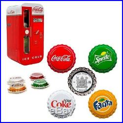 2020 24 gram Fiji Coca-Cola Vending Machine Proof Silver 4-Coin Set. 999 Fine