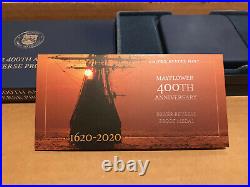 2020 Mayflower 400th Anniversary Silver Reverse Proof Medal 20XD