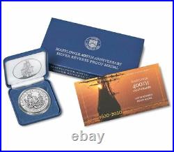 2020 Mayflower 400th Anniversary Silver Reverse Proof Medal 20XD