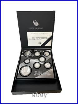 2020 S Limited Edition Silver Proof Set 8 Coin U. S. Mint Box COA Silver Proof