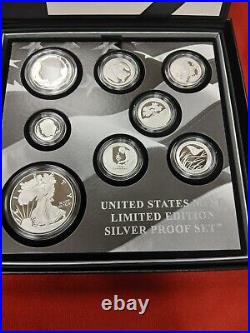 2020-S Limited Edition Silver US Mint Eight Coin Proof Set with Box and COA