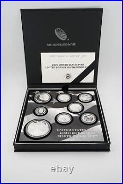 2020 S Proof Silver Eagle Limited Edition Proof Set 20rc Original Mint Packaging
