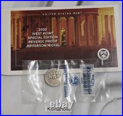 2020 S SILVER Proof Set + RARE W Reverse Proof Nickel, Pulled From Storage