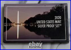 2020 S SILVER Proof Set + RARE W Reverse Proof Nickel, Pulled From Storage