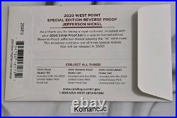 2020 S SILVER Proof Set + RARE W Reverse Proof Nickel, Pulled From Storage
