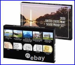 2020 S Silver Proof Set 10 Coin in. 999 Silver Ultra Cameo New Release