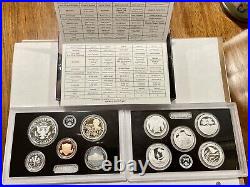 2020 S Silver Proof Set 10 Coin set With Box & COA low mintage BEAUTIFUL