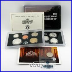 2020-S Silver Proof Set 11-Coin + 2020-W Reverse Proof Nickel Bonus OGP Box COA