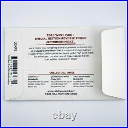 2020-S Silver Proof Set 11-Coin + 2020-W Reverse Proof Nickel Bonus OGP Box COA