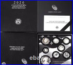 2020-S Silver Proof US Mint Limited Edition 8 Coin Set with Original Box & COA