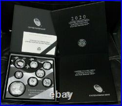 2020 S U. S. Mint Limited Edition Silver Proof Set WithBox & COA