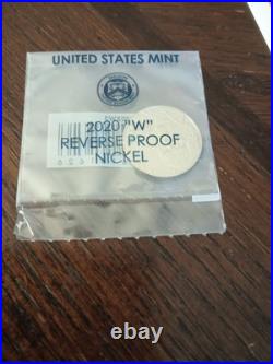 2020-S US Mint SILVER Proof Set. 10-coin set PLUS'W' Reverse Proof Nickel 2020-S US Mint SILVER Proof Set. 10-coin set PLUS'W' Reverse Proof Nickel