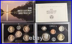2020-S US Mint Silver Proof Set 10 Coins. 999 Fine Silver OGP & COA