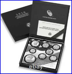 2020 S United States Mint Limited Edition 99% Silver Proof 8 Coin ULTRA CAMEO