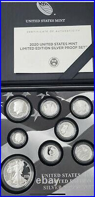 2020 S United States Mint Limited Edition 99% Silver Proof 8 Coin ULTRA CAMEO