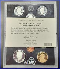 2020 Silver U. S. Proof Set OGP & COA