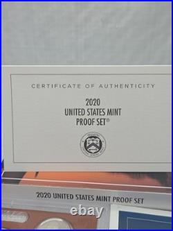 2020 U. S. Mint 10-Coin Proof Set With 2020 Nickel Total of 11 Coins