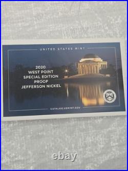 2020 U. S. Mint 10-Coin Proof Set With 2020 Nickel Total of 11 Coins
