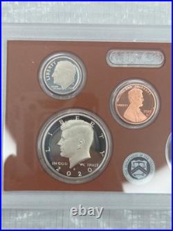 2020 U. S. Mint 10-Coin Proof Set With 2020 Nickel Total of 11 Coins