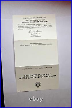 2020 U. S. Mint Limited Edition Silver Proof Set