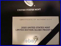2020 U. S. Mint Limited Edition Silver Proof Set American Eagle Collection in OPG