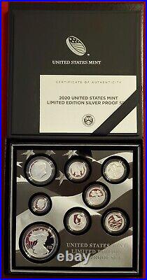 2020 U. S. Mint Limited Edition Silver Proof Set in OGP/COA (20RC)