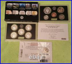 2020 US SILVER PROOF SET with BOX AND COA includes W REVERSE PROOF NICKEL