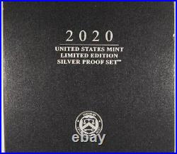2020 United States Mint Limited Edition Silver Proof Set OGP and COA
