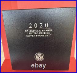 2020 United States Mint Limited Edition Silver Proof Set with COA & Original Box