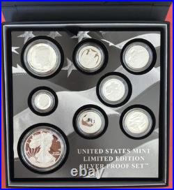 2020 United States Mint Limited Edition Silver Proof Set with COA & Original Box