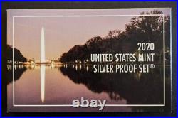 2020 United States Mint Silver Proof Set OGP with COA and West Point Nickel