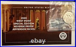 2020 United States Mint Silver Proof Set SFM with COA & BONUS West Point Nickel