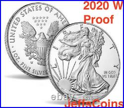2020 W AMERICAN EAGLE SILVER Dollar PROOF West Point US MINT Gift 1oz. 999 20EA